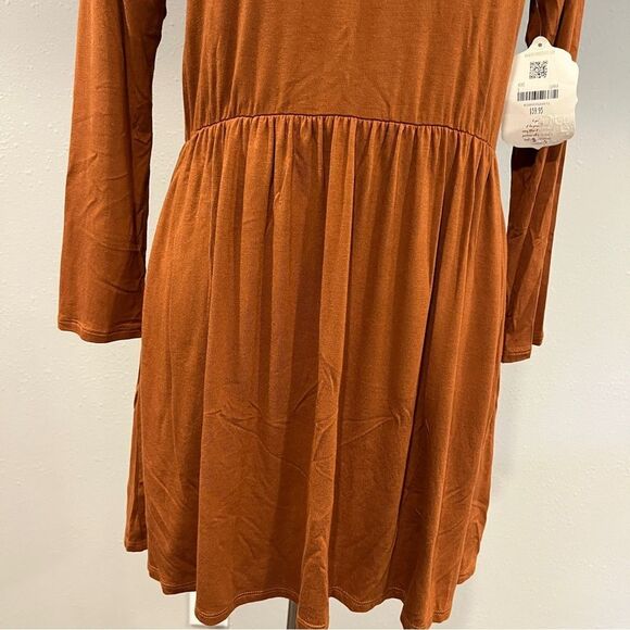 Altard State Long Sleeve Rust mini Dress size small - Picture 4 of 10